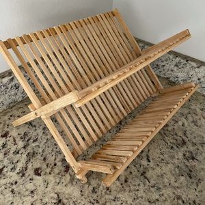 Bamboo dish drying rack